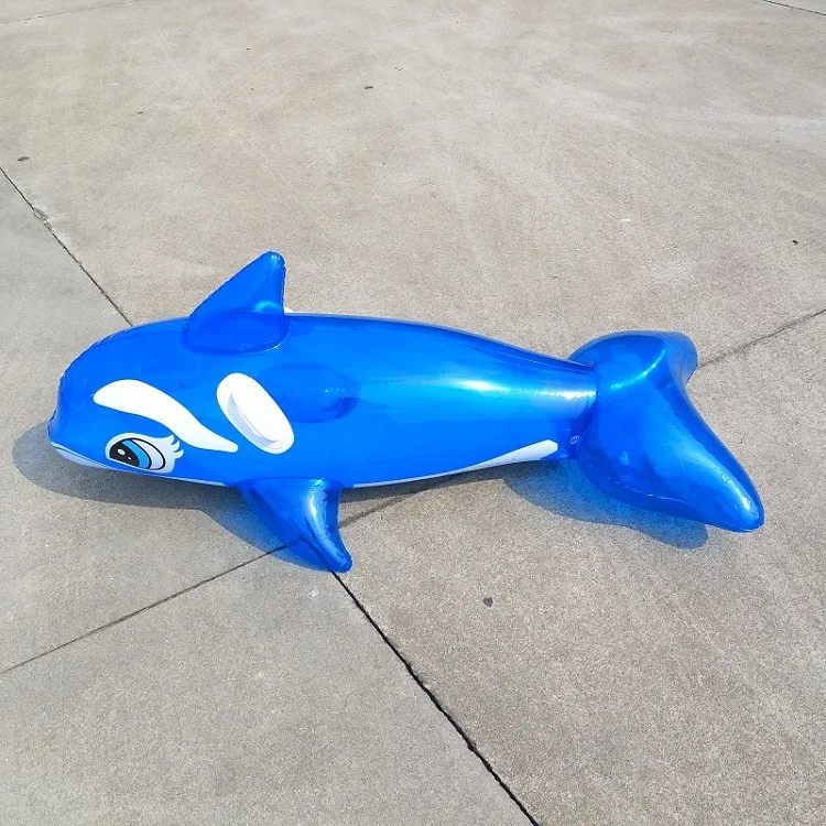 150 Cm New Style Animal Inflatable Dolphin Saddle Horse, Children Blowing Dolphin Floating Bed Sufficient Currently Available Su