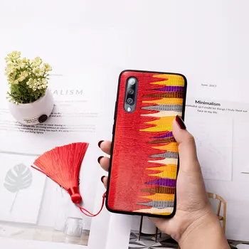 

Half-wrapped cases for xiaomi 8 9 case 9 se mi9 Transparent leather case tassel phone bag case Cowhide Handmade water proof