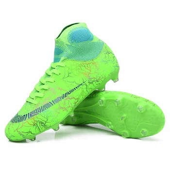 

Men and Women Soccer Shoes Mens Soccer Cleats High Ankle Football Shoes Long Spikes Outdoor Training Boots Men Soccer Shoes