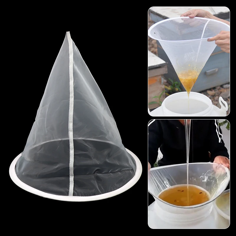 Honey Strainer Filter Mesh Nylon Beekeeping Strainer Fiber Net Beekeeping Supplies Bee Equipments Impurity Filter Mesh