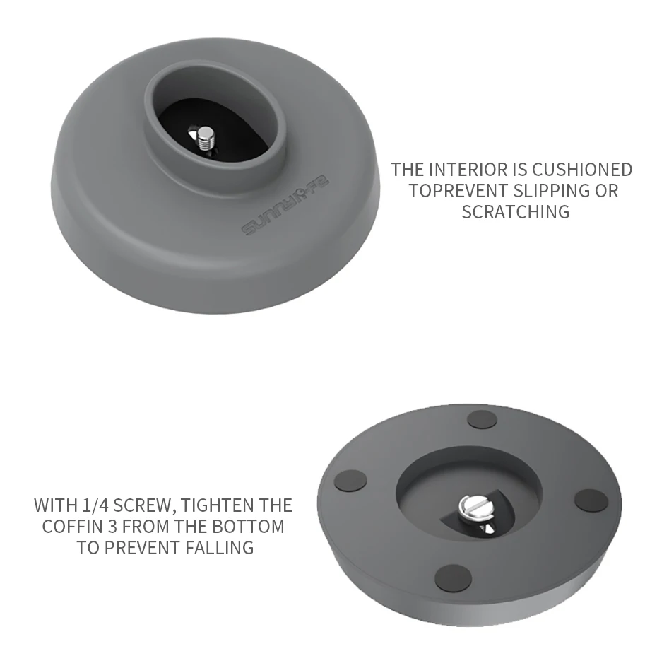 Sunnylife Gimbal база для Dji Osmo Mobile 3 с 1/4 винтовые аксессуары для Кардана