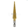 1Pcs Titanium HSS Steel Step Drill Bit Hole Cutter Tool 4-12mm 4-20mm 4-32mm M03 dropship ► Photo 2/5