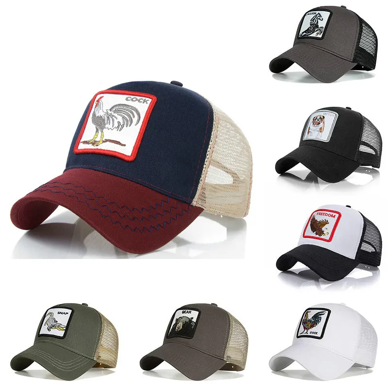 

Evrfelan Fashion Mesh Baseball Cap Unisex Lovely Animals s Women&Men Snapback Summer bone Adjustable gorras