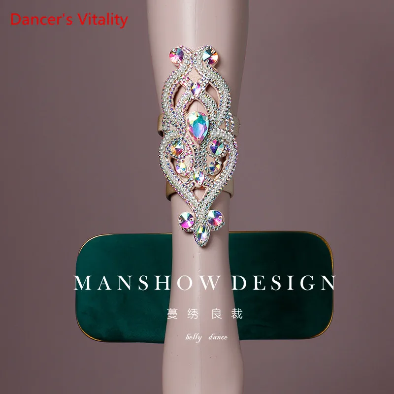 

Belly Dance Show Accessories New Wild Feet Ornaments Flash Drill Beaded Legs Ring Foot Ring High-End Custom