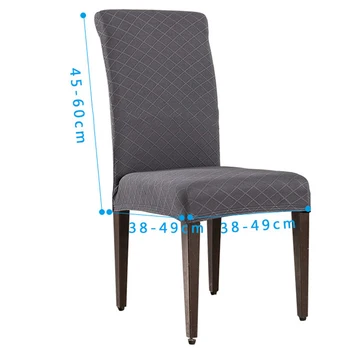 

Stretch Chair Covers Geometric Print Dining Chair Slipcovers Removable Washable Chairs Protector for Kitchen Room Hotel UYT