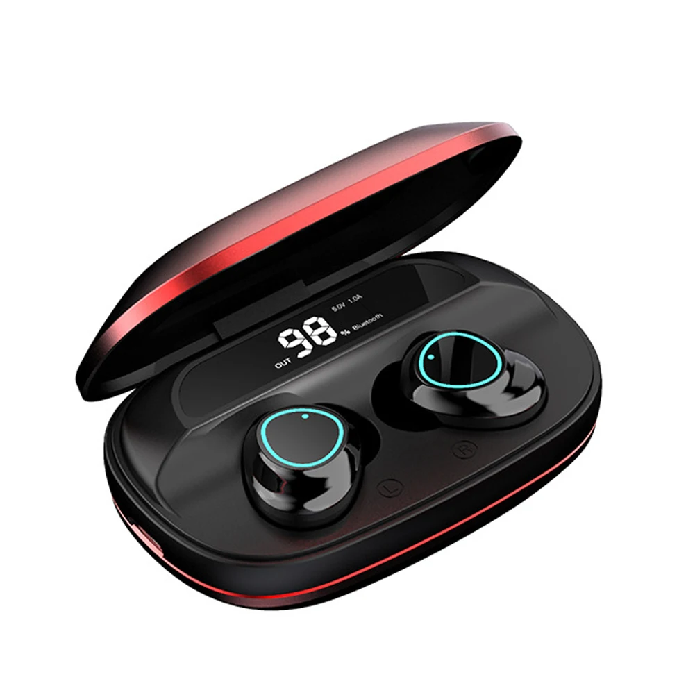 IPX7 водонепроницаемый беспроводной usb зарядка съемный колпачок светодиодный цифровой дисплей Bluetooth наушники сенсорное управление голосовой помощник