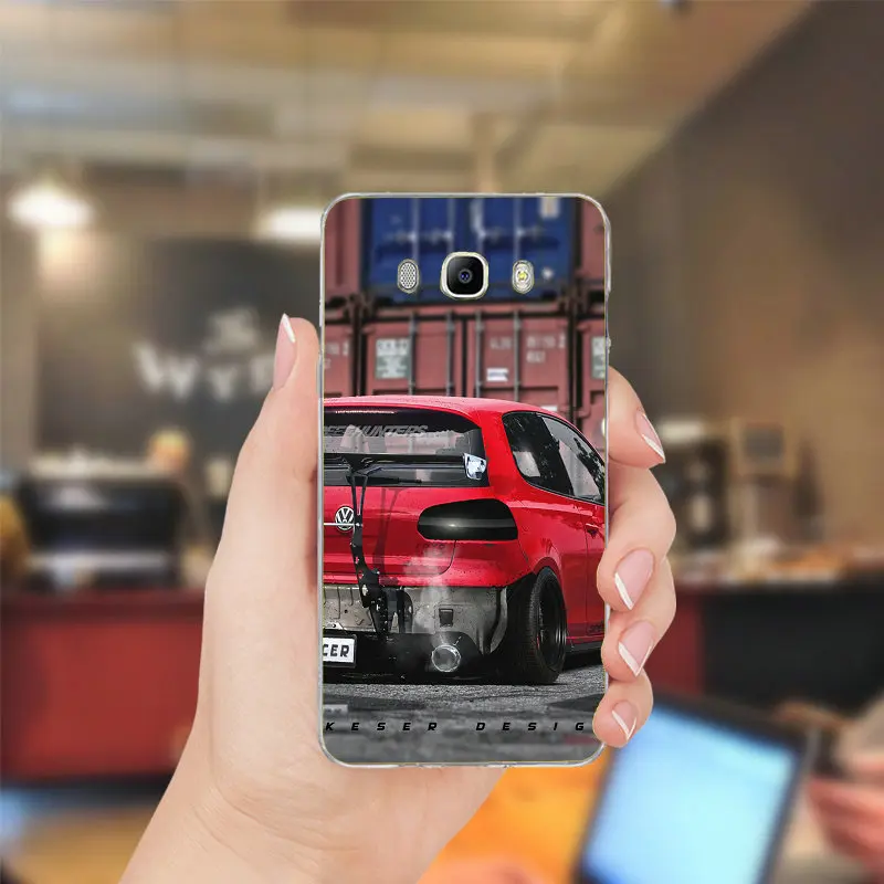 Soft TPU Silicone Mobile Phone Case For Samsung Galaxy A3 A5 A7 J5 J7 J3 J1 J2 Back Cover Coque VW Volkswagen Golf Gti