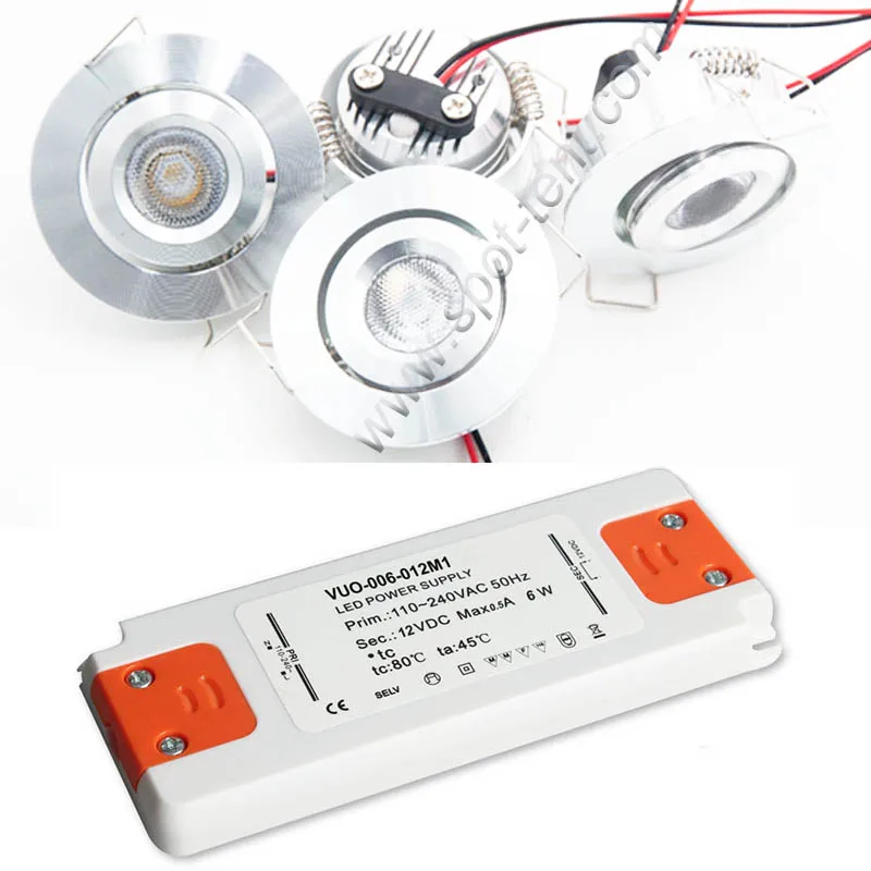 3 Вт DC12V 24В CREE ХТЕ мини светодиодный светильник с тонким Питание CE витрина выставка точечное освещение