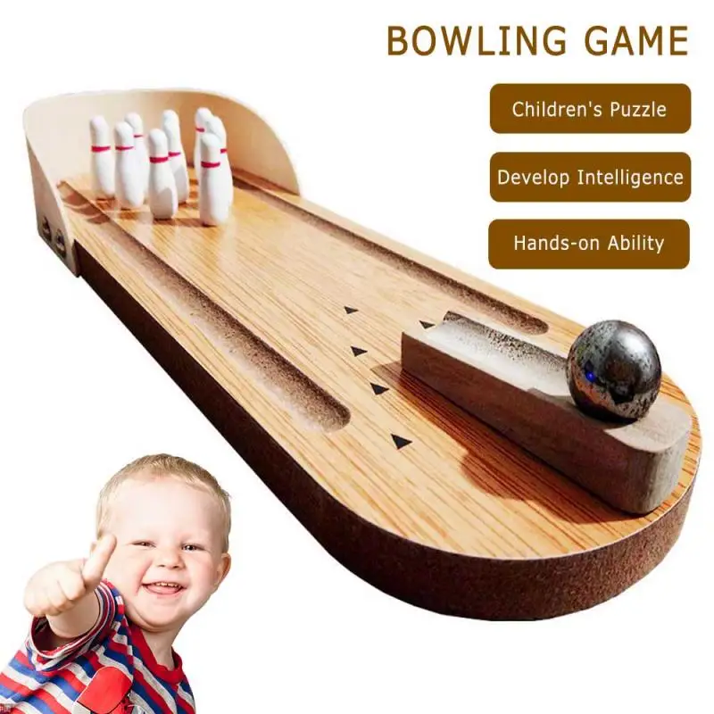 

New Mini Desktop Bowling Game Toy Fun Indoor Parent-Child Interactive Table Top Toys For Family Developmental Toy Dropshipping