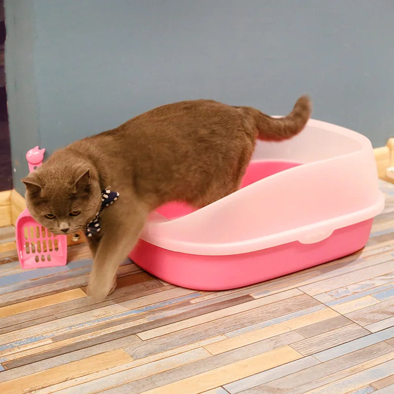 Домашнее животное кошка Собачий Туалет пеленка щенок собака кошка поднос Туалет плюшевый анти-всплеск Туалет щенок Кошка Домашняя пластиковая песочница