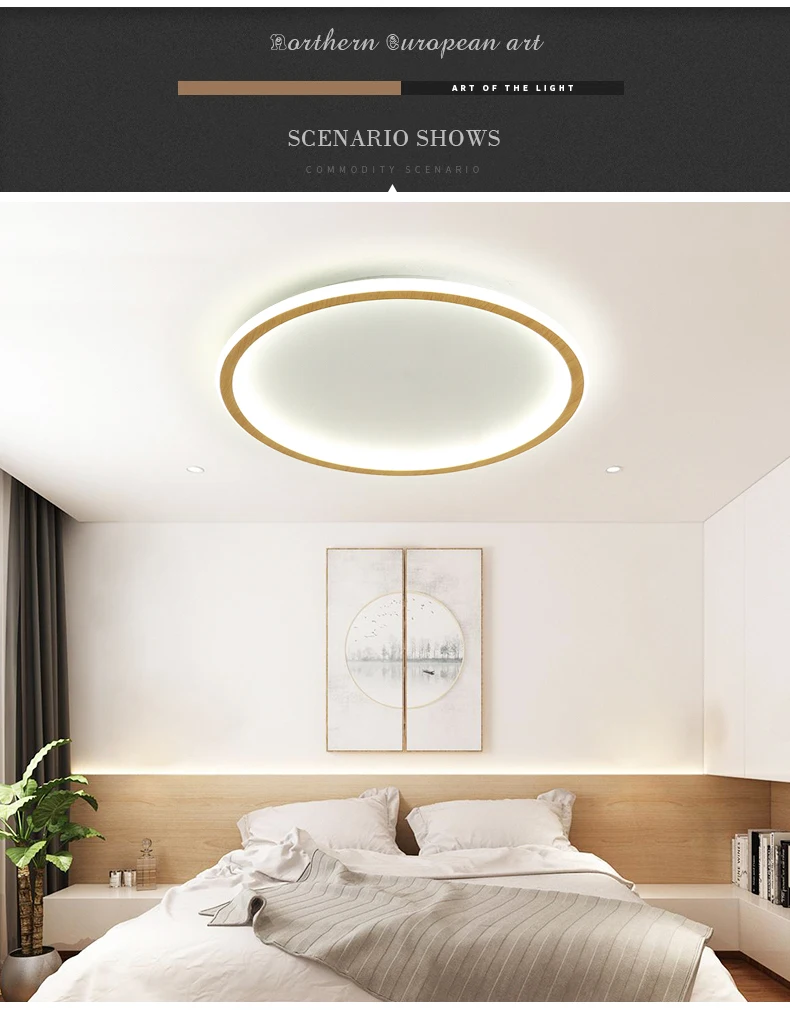 New modern black,white ultra-thin led ceiling light rectangular, round bedroom lamp living room lamp led ceiling lamp