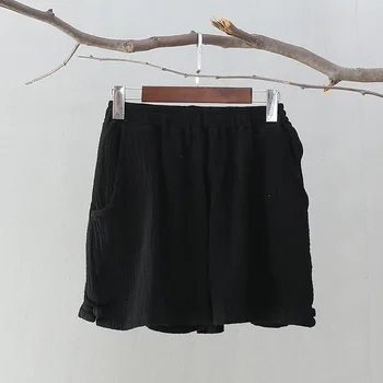 

Cotton and linen summer loose wide legs were thin casual shorts 2020 new