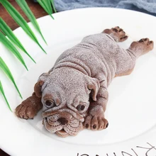 Милый собачий силиконовый форма для Мусса торт 3D Shar Pei форма ледяной пудинг со сливками Blast Chilling инструмент украшение для помадной глазури Shar Pei