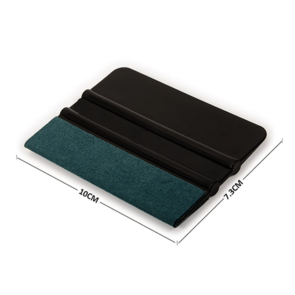 EHDIS Car Vinyl Decal Wrapping Card Scraper + 100CM Suede Felt Cloth Tape Foil Film Tint Tool Household Window Cleaning Squeegee