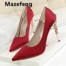 Mazefeng/ г.; женские туфли-лодочки; брендовые туфли на высоком каблуке 10 см из лакированной кожи с острым носком; пикантные туфли на шпильке; женский зрелый офисный туфли-лодочки
