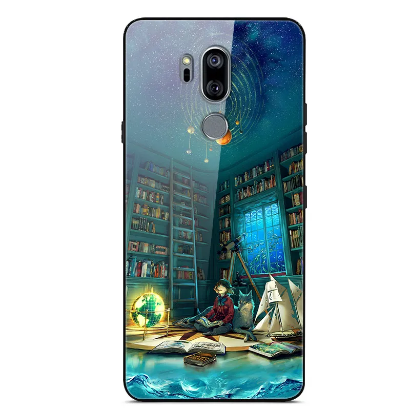 05 Для LG G7 чехол thinq жесткий стеклянный чехол для телефона чехол для Funda LG G7 LGG7 Чехол Мягкий ТПУ бампер закаленное для LG G 7 G710 6,1'' - Цвет: 05