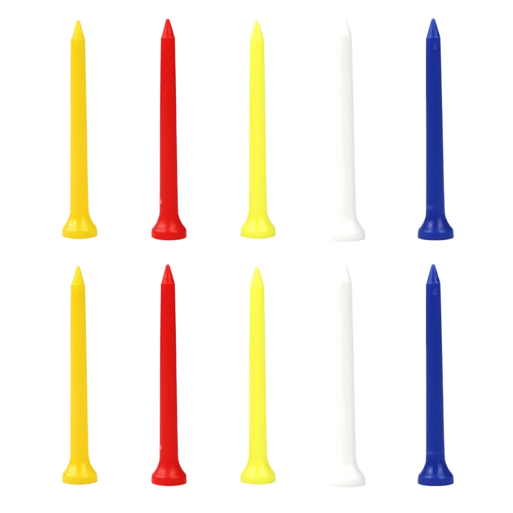 Набор из 20 Гольф 2 дюймовых прочных пластиковых тройников (синий/красный/желтый/белый цвета отправляются случайным образом)