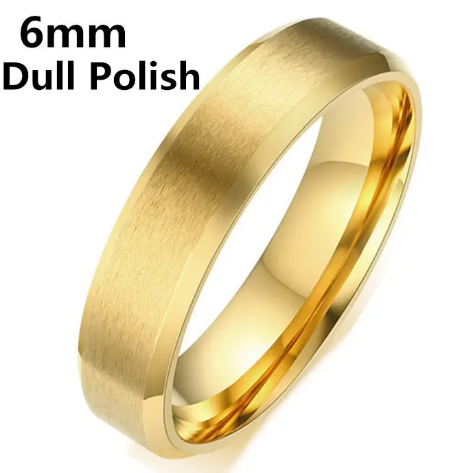 MOREDEAR 4mm 6mm 8mm Bright and Dull Polish Silver Color Titanium Ring For Men and Women Couple Ring 