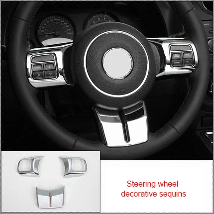 Для автомобиля Jeep Compass Patriot 10-15 руль декоративные блестки хромированный молдинг отделка 3 предмета в комплекте