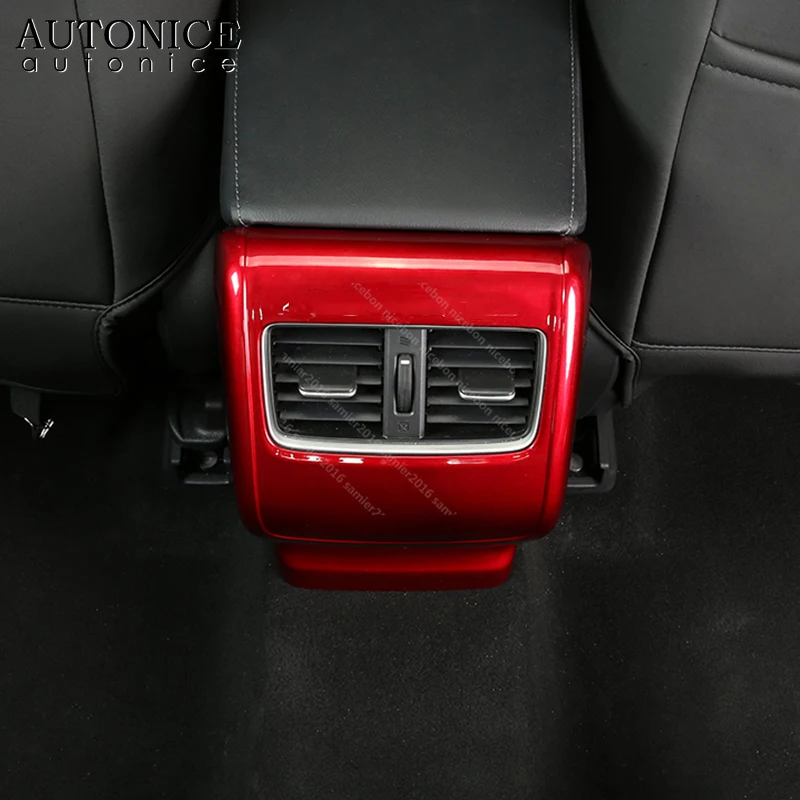Carbon Fiber Color or chrome ABS grain Air Vent Outlet Cover Bezel Frame Fit For Honda Accord