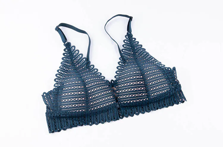 CINOON French Lace Front Closure Bra And Panties Set Women Sexy Lingerie Set Push Up Bralette Embroidery Underwear Brassiere (16)