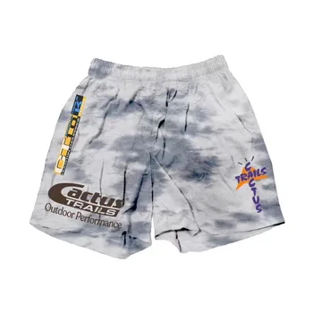 20SS Последний топ High Street Tie-dye Трэвиса Скотта кактуса Джек беговые тропы шорты для мужчин и женщин мужские летние шорты в уличном стиле 20SS Последний топ High Street Tie-dye Трэвиса Скотта кактуса Джек беговые тропы шорты для мужчин и женщин мужские летние шорты в уличном стиле