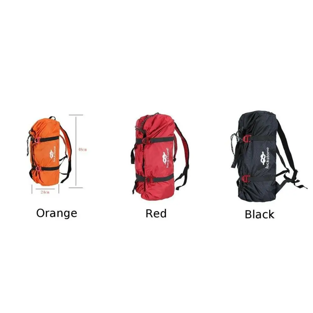 Najtaniej Wspinaczka na zewnątrz lina wspinaczkowa pasek torby lina worek do przechowywania camping piesze wycieczki składane przenośne zużycie regulowane wodoodporne