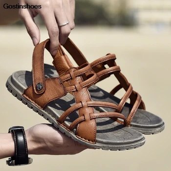 

Sandals Soft Sole Lightweight Casual Cool Retro Fashion Anti Slip Shoes Man Sandalias De Hombre Sandale Homme