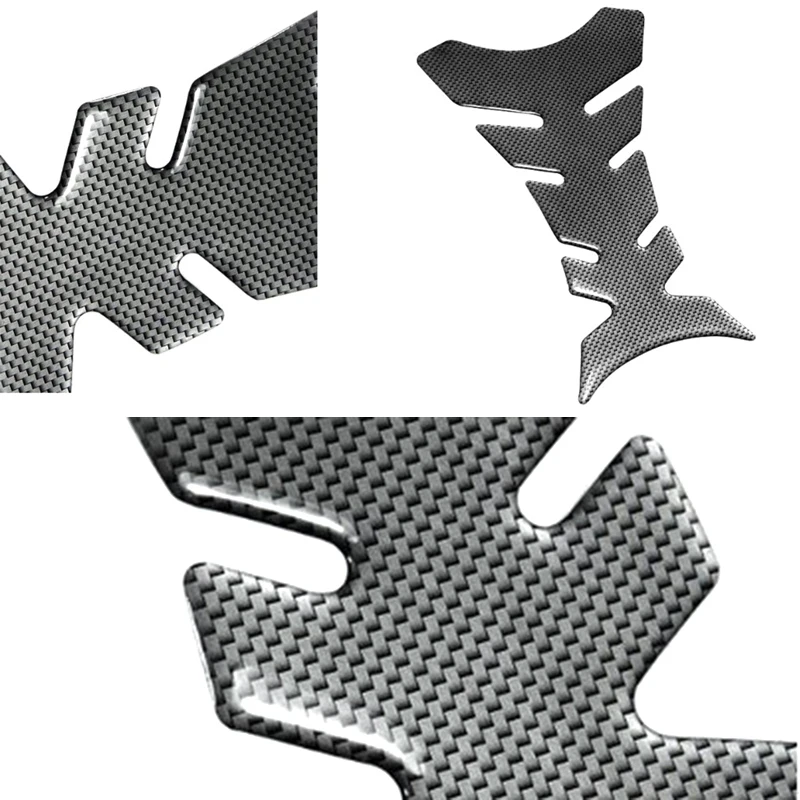 Motorcycle Stickers 3D Carbon Fiber Fishbone Tank Pad Protector For Motorcycle Universal