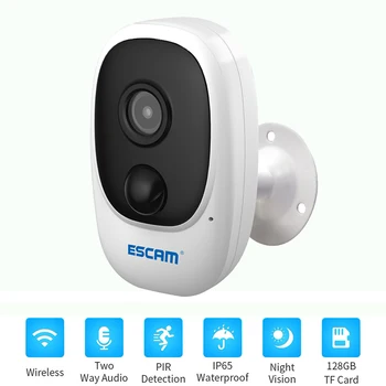 

ESCAM HD 1080P IP Camera Battery Solar Powered WIFI Camera Outdoor Waterproof Home Surveillance Security Camera With Solar Panel
