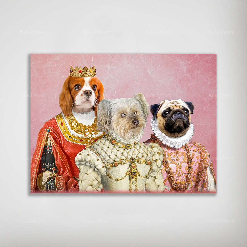 

Royal Lady, Persian Princess, Queen Pet Dog Poster Home Decoration Canvas Wall Art Prints Living Room Decoration Unique Gift