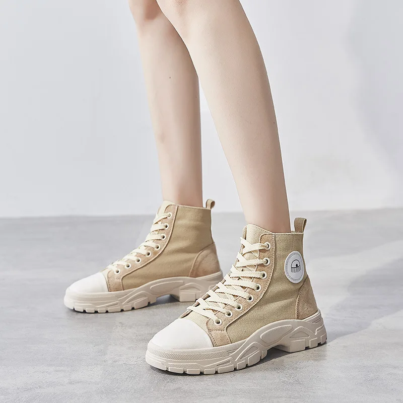 

Martin Boots Children Autumn 2019 New Style British Style Versatile Thick Bottomed Casual Canvas Punched Sheet Red Thin Short Bo