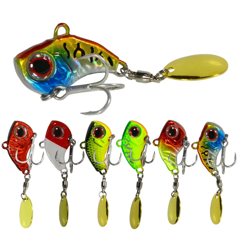 Leurre de pêche 5g-20g Wobble rotatif métal VIB Vibration