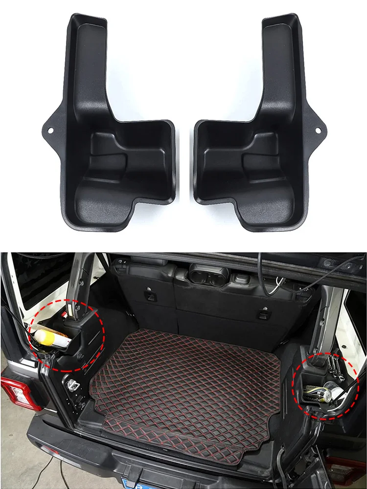 Rear Trunk Organizer Tray For Jeep Wrangler JL JLU Sahara Rubicon 2018 2023 4 Doors Storage Stowing Tidying