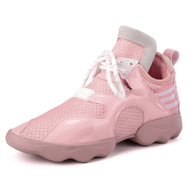Женские повседневные кроссовки; брендовые Дизайнерские летние кроссовки; прогулочная женская спортивная обувь; ; chaussures Femme; эспадрильи - Цвет: Pink