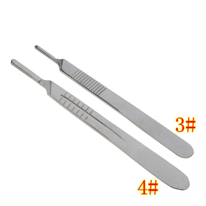 

Tools Parts Rubber Mold Cutting Blades Knife Handle Surgical Blades Handle No. #3 No. #4 Length 125mm