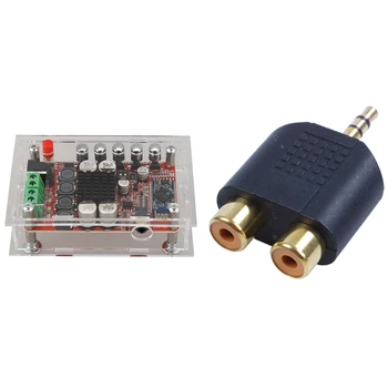 

1/8inch 3.5mm Jack to 2 RCA Adaptor with Tda7492P 50W+50W Wireless Bluetooth 4.0 o Digital Amplifier Board+Case Kit