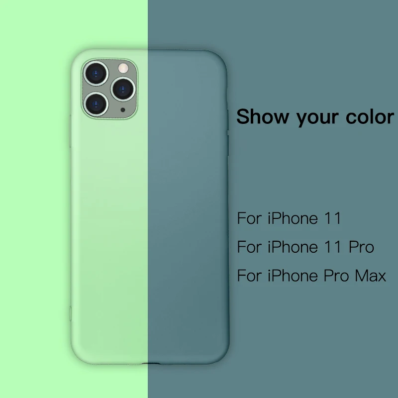 Ультратонкий жидкий силиконовый чехол для телефона iPhone 11 Pro SE XSmax XR XS X 8 7 6s 6 Plus