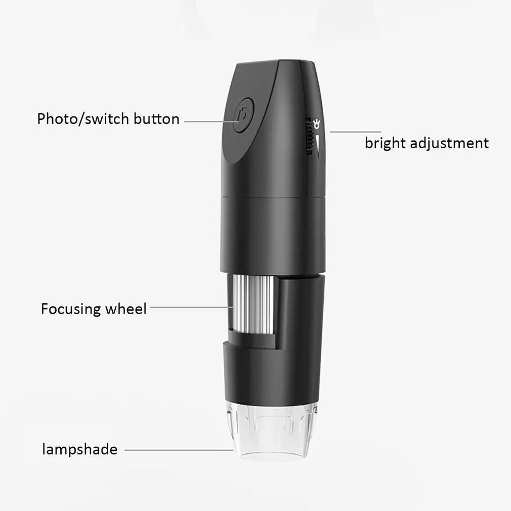 1080P HD wifi электронный микроскоп 1000x цифровое увеличительное стекло USB промышленный инструмент-микроскоп со шкалой