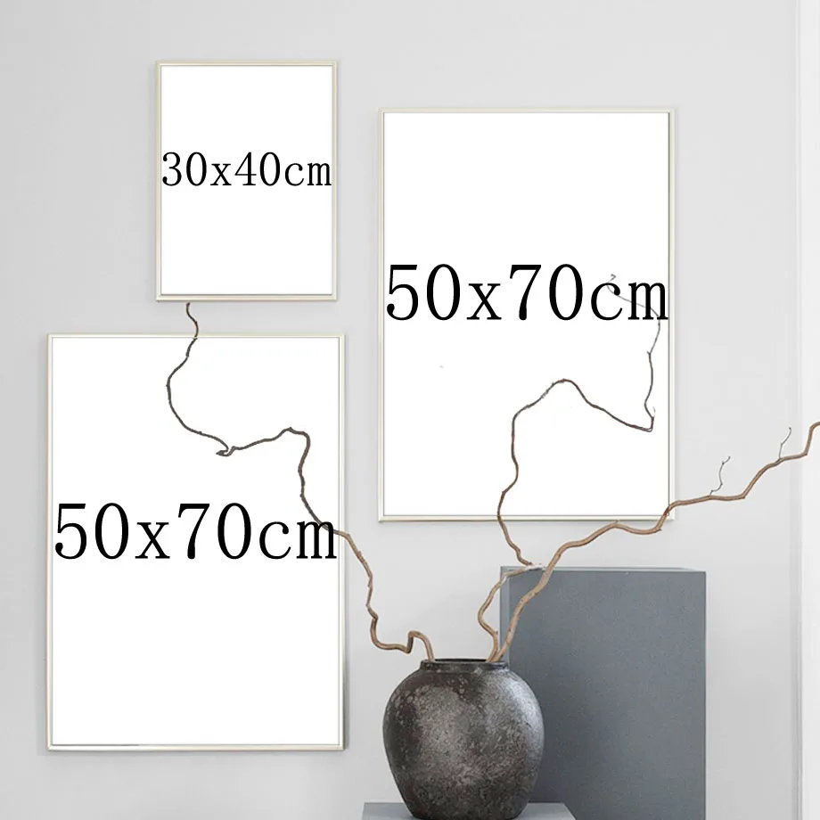Waliicorners Wall Art Wall Pictures For Living Room Decor Forest Field Abstract Brown Line Quotes Nordic Posters 22 空白3