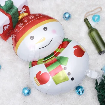 

4pcs Balloons Attractive Christmas Balloons Christmas Snowman Balloons Lovely Baloons Balloon Decoration