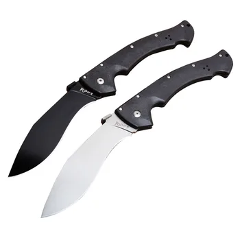 

Mengoing 4 Types Cold Steel RAJAH II Foling Blade Knife 440C Steel, ABS Handle Military Rescue Knife for Outdoor, Camping