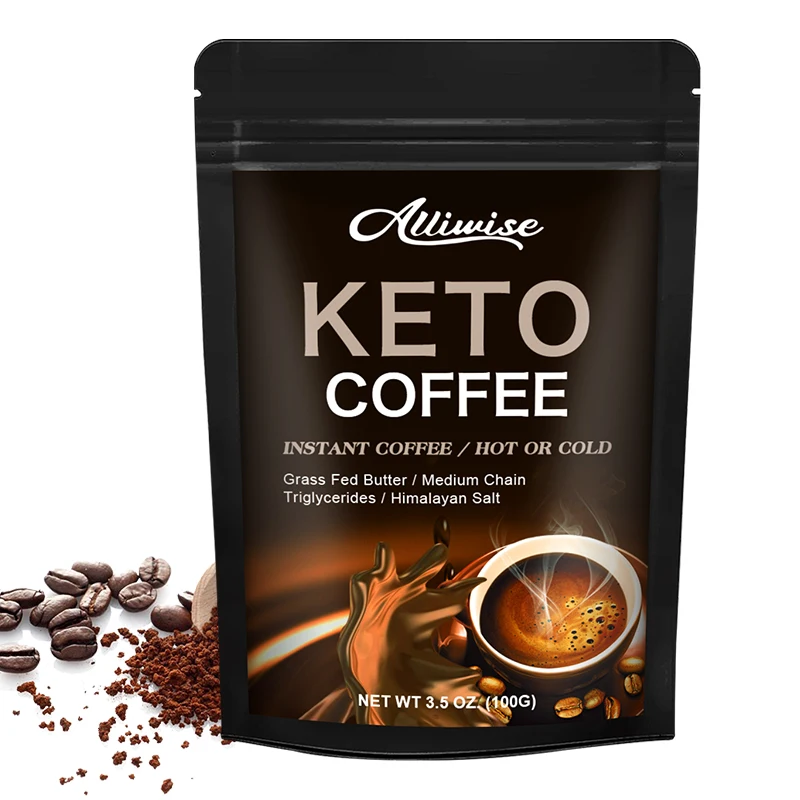 Alliwise Keto кофейный порошок кетон напиток сжигатель жира детоксикация контроль
