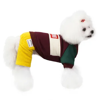 

Free Shipping Pet Dog Products Multi-Color Winter Autumu Fashion Jumpsuit Rompers Cloths Goods