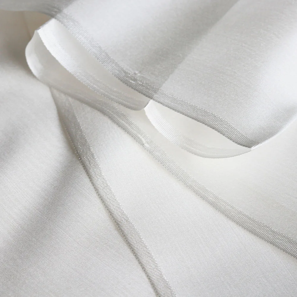 Nature Undyed Silk Habutai Pag Fabric Pure Silk Transparent 6mm Pongee Fabric for DIY Painting and Dyeing