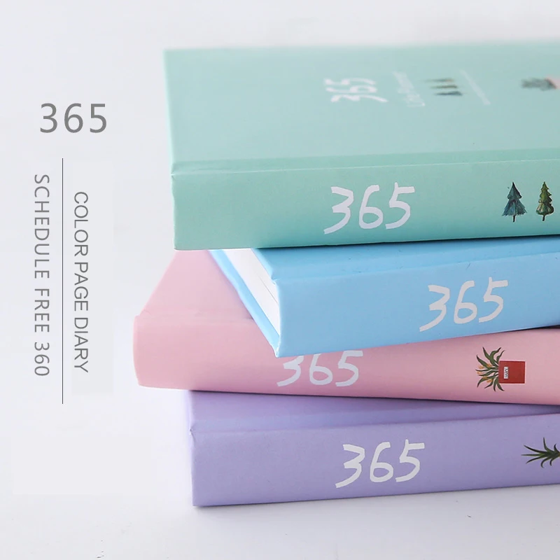 Jianwu милый мультфильм 365 день план книга Цвет внутренняя страница планировщик
