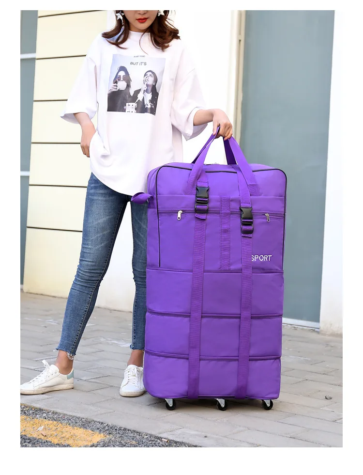 Maletas De Viaje Con Ruedas Envio Gratis, проверенная воздухом, для учебы за рубежом, для путешествий, универсальная складная сумка для багажа, сумка для путешествий
