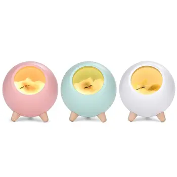 

Cute Cat Pet House USB LED Night Light Animal Cartoon Baby Nursery Lamp for Children Kids Bedroom Decor F42B