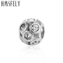 HMSFELY из нержавеющей стали 316L полые хрустальные бусины для