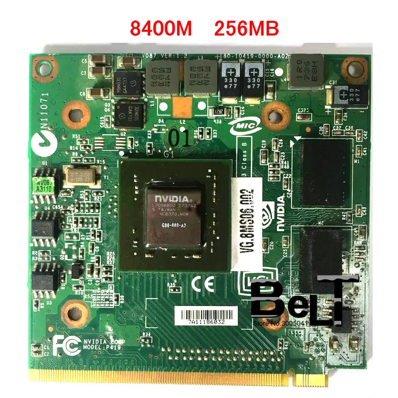 Для ноутбука Acer Aspire Серии 7520G 4520G 7720G 5920G 5520G GeForce 8400 8400M GS MXM II DDR2 256 Мб VGA Graphics |